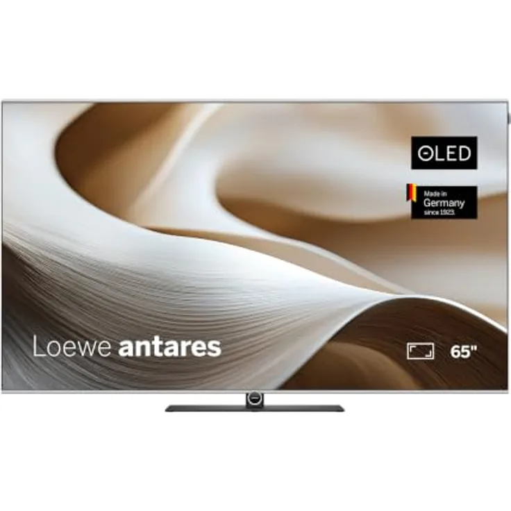 Loewe Antares 65 OLED Smart TV, 65 Zoll 4K Ultra HD, Dolby Vision IQ, Dolby Atmos, HDMI 2.1, 144 Hz Gaming, Dual Channel Recording, Streaming TV, Schwarz
