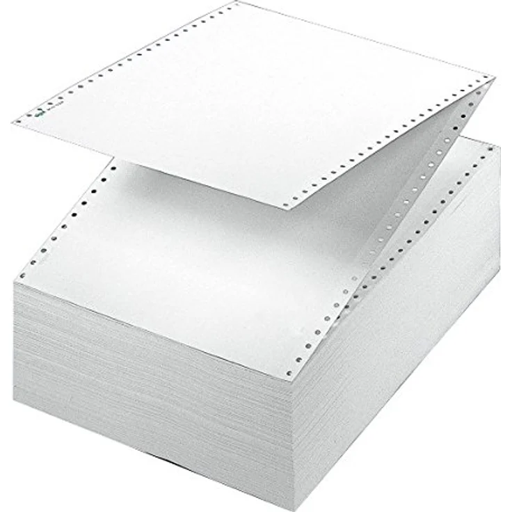 sigel DIN-Computerpapier endlos, 240 mm x 12" (30,48 cm) A4 ,1-fach, 60 g-qm, blanko, Längsperforation Inhalt: 2.000 Blatt (12 249) (PIPRSI12249) – Bild 4
