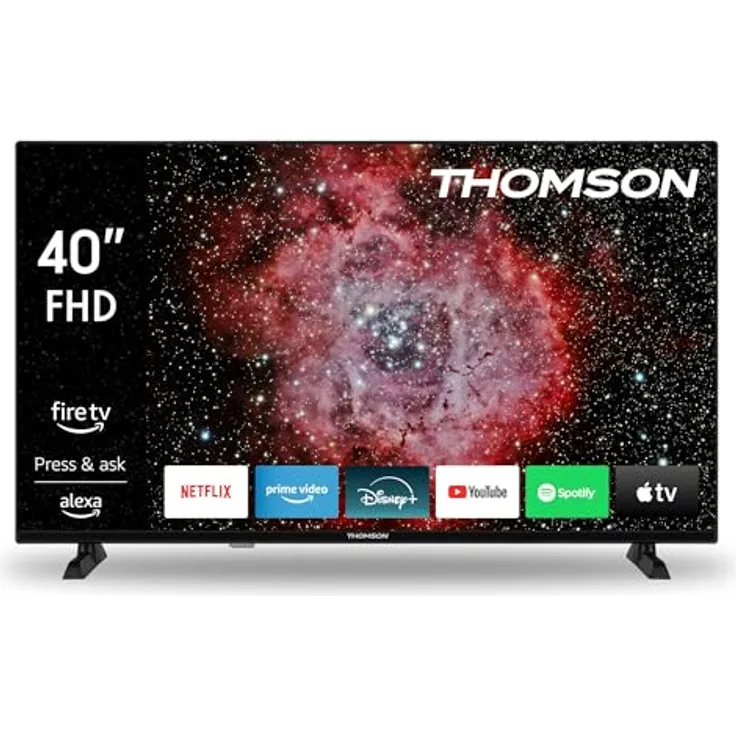 Thomson 40FF2S34, 40 Zoll (100 cm) Full HD LED Smart TV mit Fire TV, Alexa Sprachsteuerung, Bluetooth 5.0 und Triple Tuner