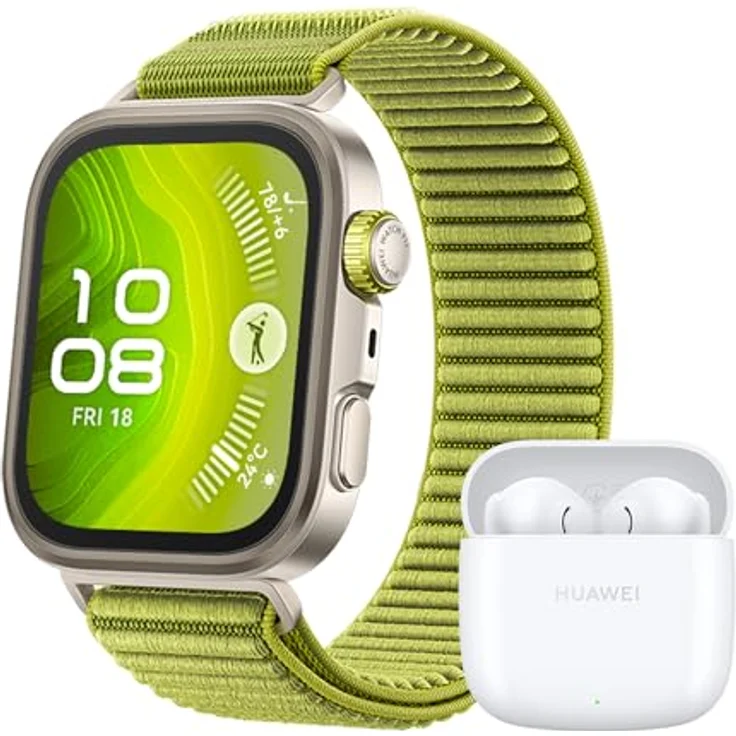HUAWEI Watch FIT 4 Pro Bundle, Smartwatch mit 10 Tagen Akkulaufzeit, EKG-Funktion und Saphirglas, kompatibel mit iOS und Android – Bild 2