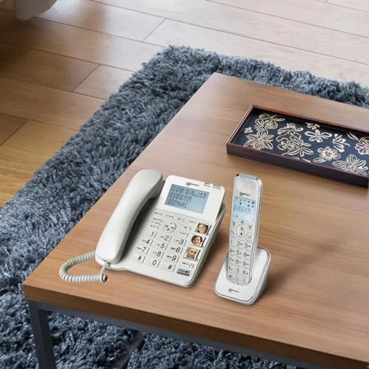 Geemarc AmpliDECT COMBI 295 Combo Seniorentelefon schnurgebunden (+Anrufbeantworter+ ) und Zusatz-Dect-Telefon - Deutsche Version – Bild 5