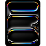 Apple 13" iPad Pro 2024 (M4): Ultra Retina XDR Display, 12 MP Querformat Frontkamera/12 MP Rückkamera, LiDAR Scanner, Face ID, WLAN 6E, 5G, 1 TB, Space Schwarz