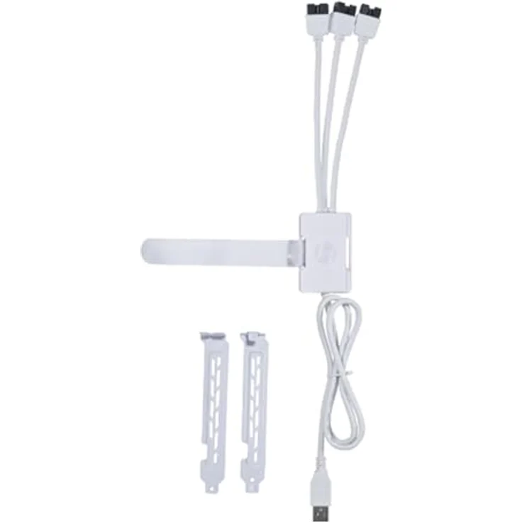 Ｌｉ ＬＩＡＮ　ＬＩ PW-U2TPAW USB Hub - weiß, USB-Hub mit all-in-one Anschlussmöglichkeiten – Bild 1