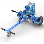 HITWAY Balance Scooter Kart, Self Balance Scooter+Hoverkart, Hoverboard mit Sitz, leistungsstarker Motor, LED Lichtshow, Bluetooth, blau