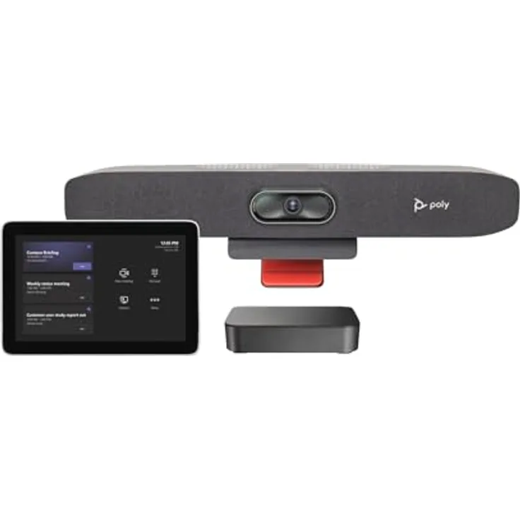 Poly Small Room Kit mit Studio R30 Videokonferenzsystem (EU) - Kristallklare Videos, Smart-Kamera-Technologie und Filter für Hintergrundgeräusche