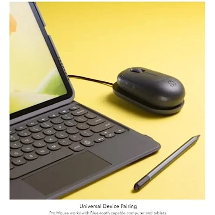 ZAGG Pro Mouse W/Wireless Charging Pad, Universal, ohne Batterien, lädt mit Gebrauch, Anthrazit – Bild 5