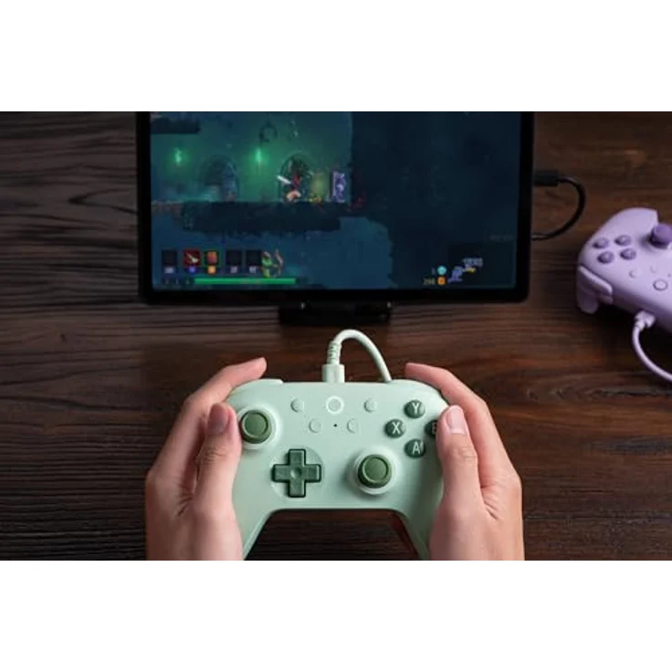 8bitdo Ultimate 2C Wired Gaming Controller, kompatibel mit PC und Android, Grün, 1000 Hz Abfragerate, individuelle Tastenbelegung – Bild 6