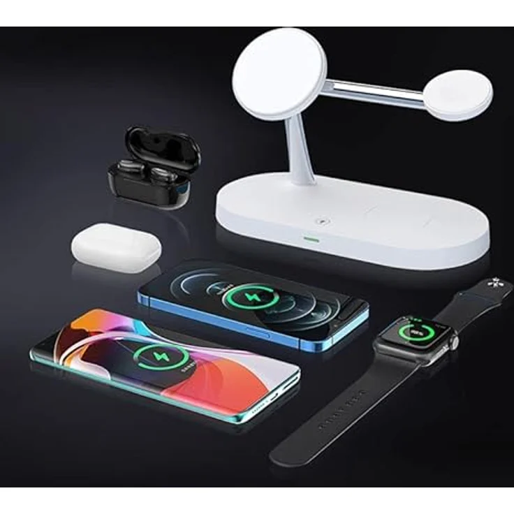 TECH-PROTECT A12 3w1 Magnetic MagSafe Wireless Charger White – Bild 6