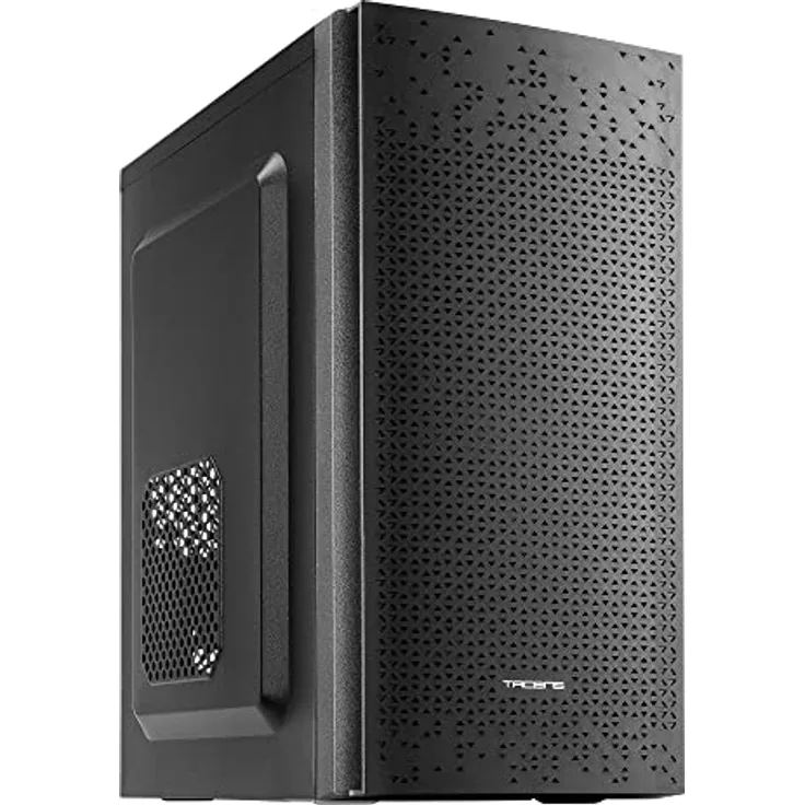 Tacens Anima AC6500, Kompaktes Micro ATX PC Gehäuse, Front-Mesh Kühlung, 500W Netzteil, USB 3.0, Schwarz