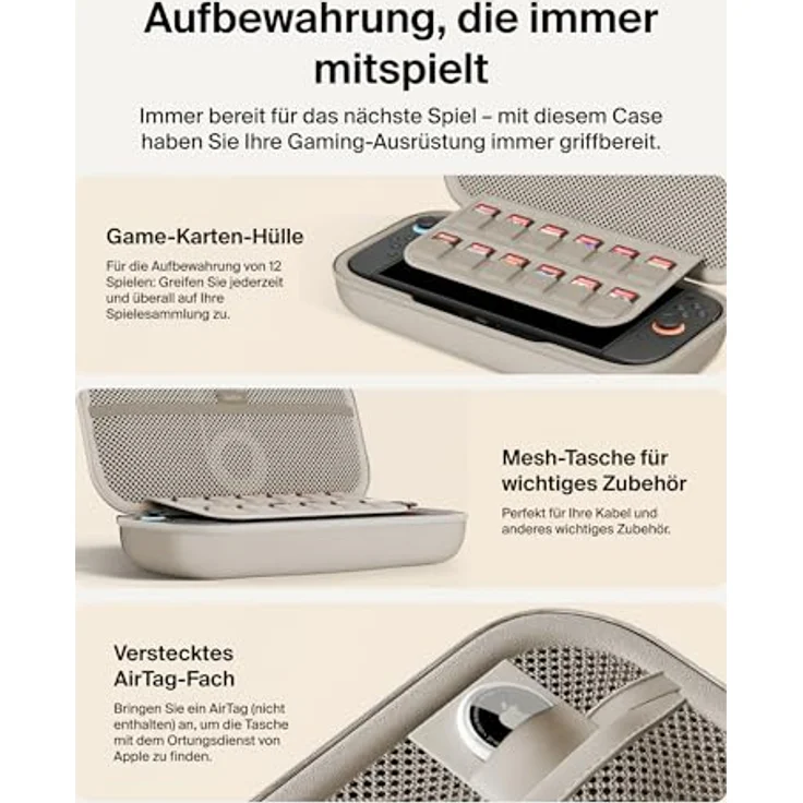 Belkin Charg.Case + Powerbank, 10.000mAh, Switch2, sand – Bild 5