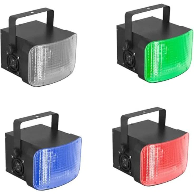 N-Gear DB-41 LED Derby Party Light, Scheinwerfer mit 12x 3W RGBW-LEDs, kompakt und DMX512-kompatibel, Schwarz – Bild 6