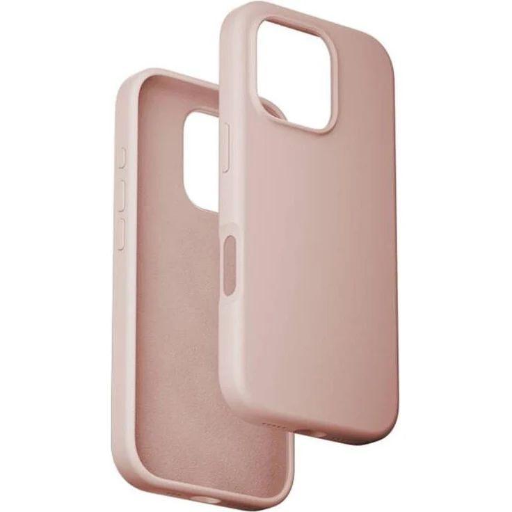 Vention KUHP0-30 Smartphone Hülle für iPhone 16 Pro, MagSafe, flüssiges Silikon, rosa, mit erhöhtem Kantenschutz und Mikrofaserfutter