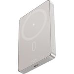 Usams Powerbank CY Series CD242, 10000mAh, 20W, magnetisch, drahtlos, mit LED-Anzeige und Taschenlampe, Silber