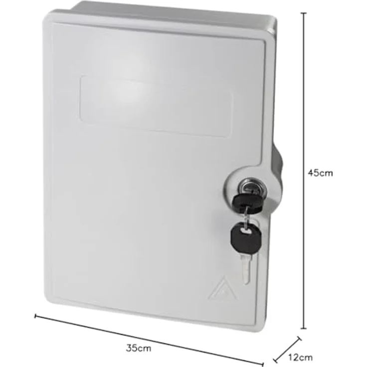 LogiLink Glasfaser-Wandgehäuse FB124E, FTTH/FTTB, 24 Fasern, IP55, lichtgrau – Bild 9