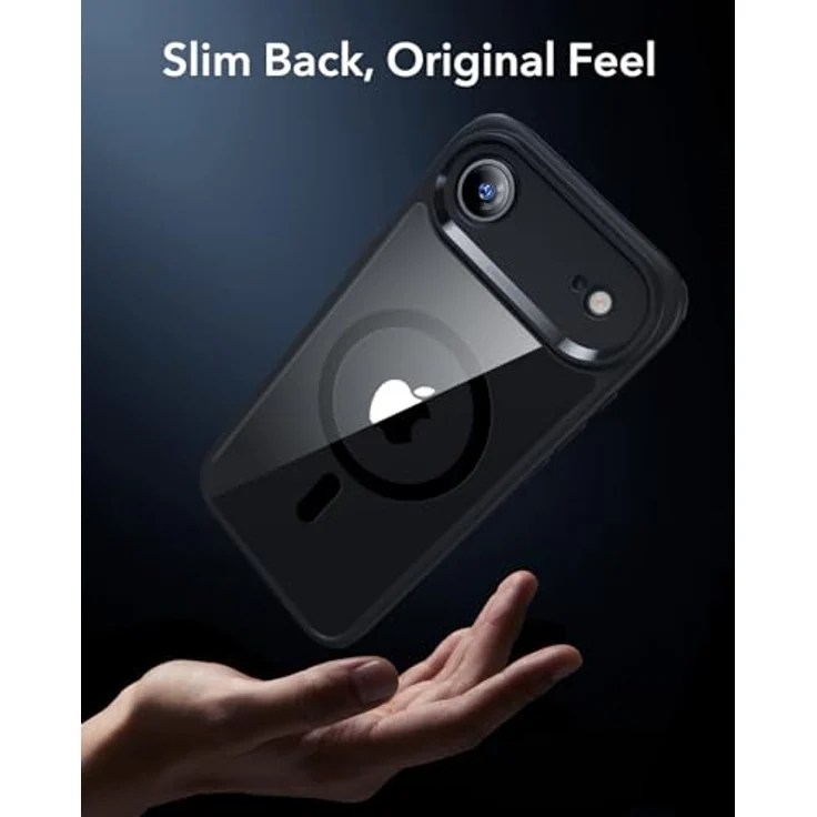ESR Classic Hybrid HaloLock Case für Apple iPhone Air, transparent/schwarz, MagSafe-kompatibel mit Kamerasteuerung und militärischem Schutzstandard – Bild 7