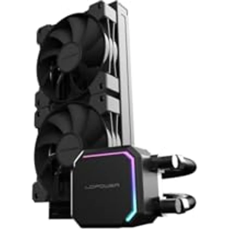 LC-Power LC-CC-240-B, CPU Wasserkühler mit 240 mm Radiator, Schwarz, 35 dBA geräuscharm, für AM2/AM3/AM4/AM5 und Intel Sockel – Bild 6
