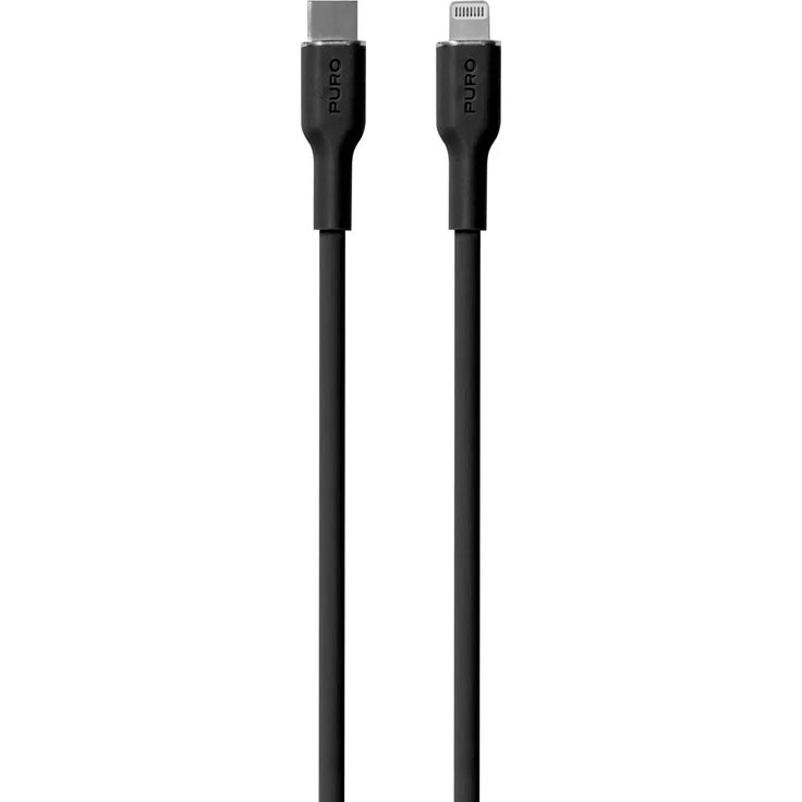 Puro ICON Soft Kabel USB-C auf Lightning, 1,5 m, MFi-zertifiziert, schnelles Laden bis 20 W, langlebig und flexibel