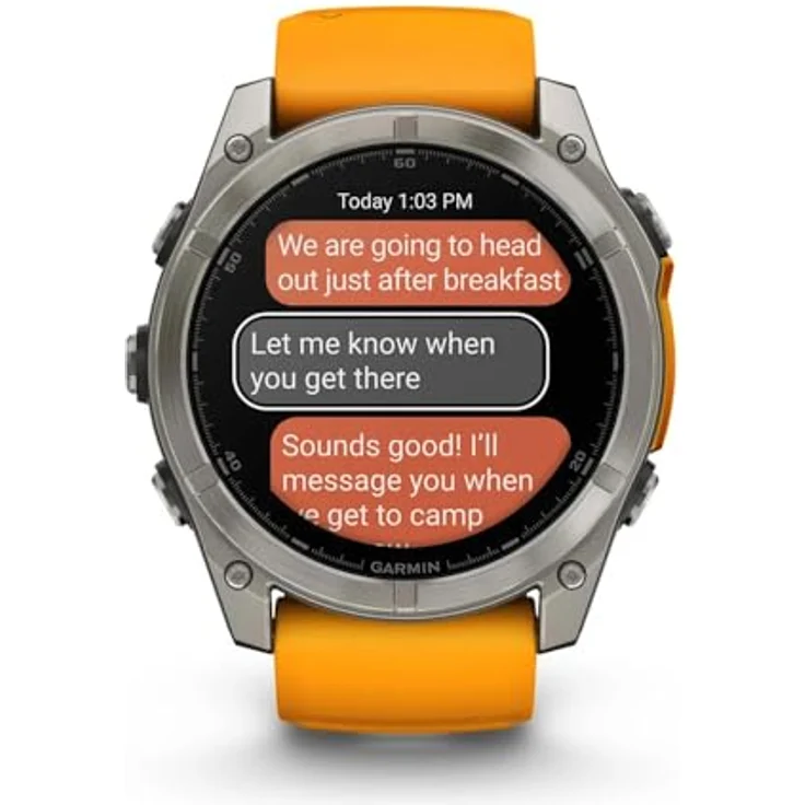 Garmin Fenix 8 Smartwatch, AMOLED-Display, Titanium-Lünette – Bild 6