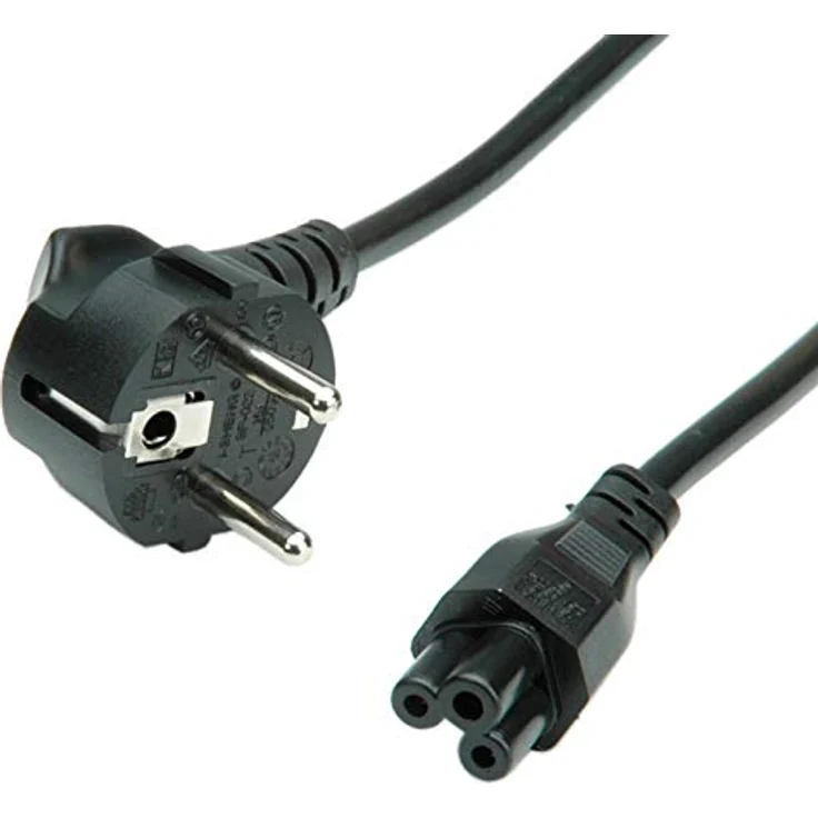 VALUE Netzkabel, 3pol. Notebook-Buchse, schwarz, 1,8 m – Bild 1