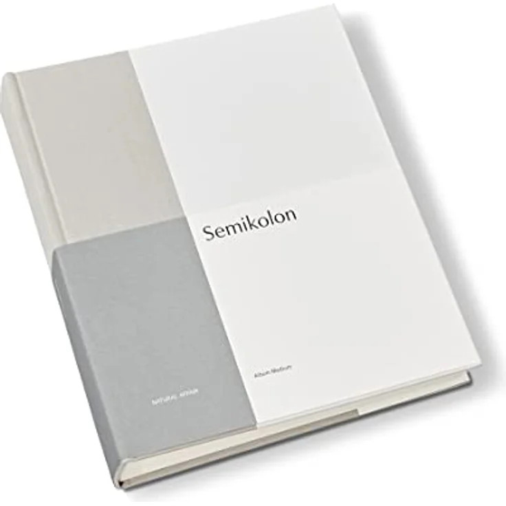 Semikolon 368743 Foto-Album Medium Natural Affair – 21,1x25,5 cm, 80 Seiten cremeweiß, für 160 Fotos – Desert – Bild 1