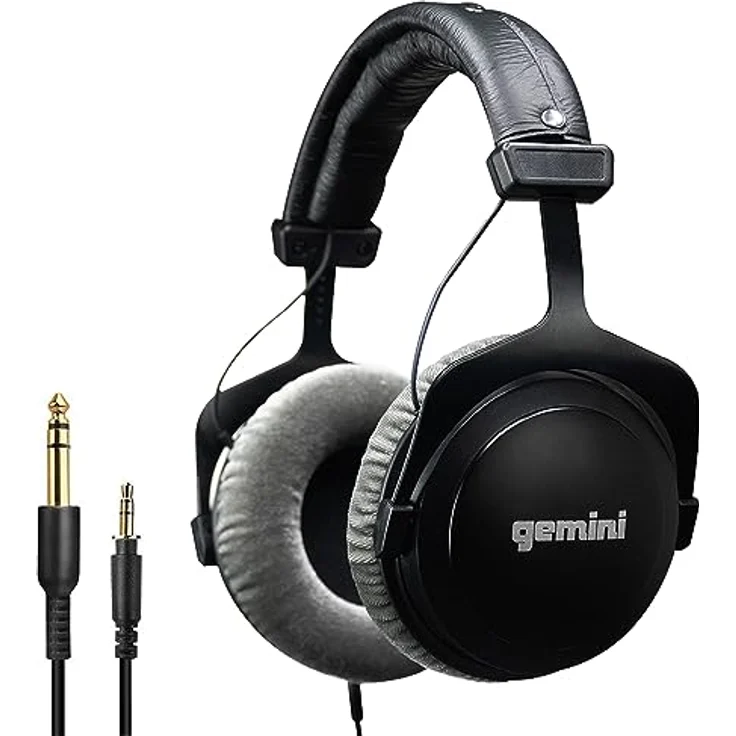 Gemini DJX-1000 (Kabelgebunden), Kopfhörer, Schwarz – Bild 1
