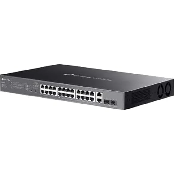 TP-Link Omada TL-SG3428, 28-Port Gigabit Switch mit 24 PoE+ Ports und Smart-Managed-Funktionalität, Schwarz – Bild 3