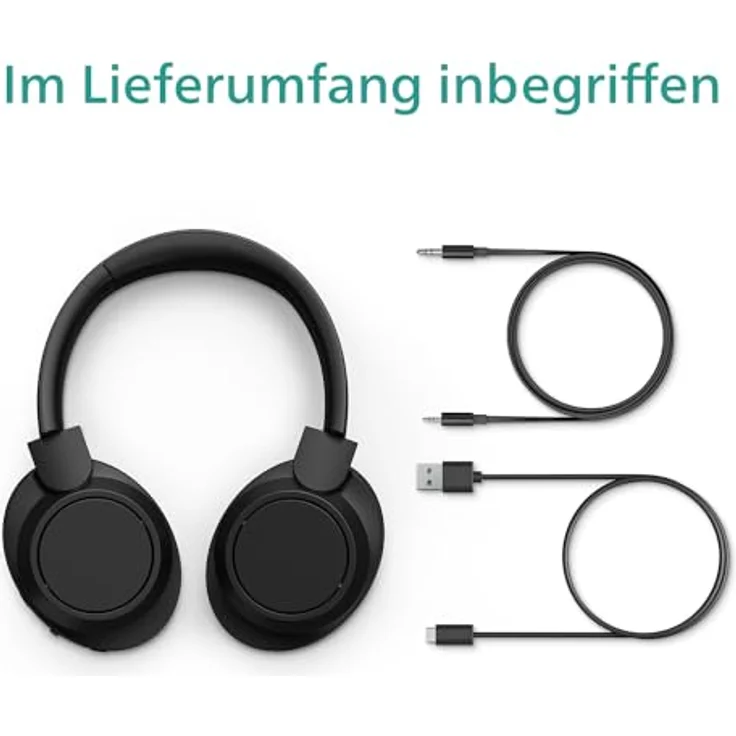 Philips TAH6509BK Over-Ear-Kopfhörer (Active Noise Cancelling (ANC), Google Assistant, Siri, Bluetooth) – Bild 3