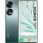 HONOR 70 Smartphone 5G, Android Handy, 256 GB, 6,67 Zoll großes Curved-OLED-Display (120 Hz), 54 MP Triple Rückkamera, 4800 mAh Akku, 66 W HONOR SuperCharge, Emerald Grün