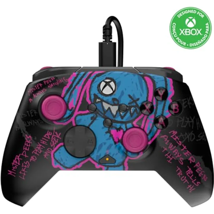 PDP Rematch Wired Controller COD: Mister Peeks Xbox, Glow Design, 3-Wege-Haartrigger und anpassbare Tasten, offiziell lizenziert für Xbox Series X – Bild 1