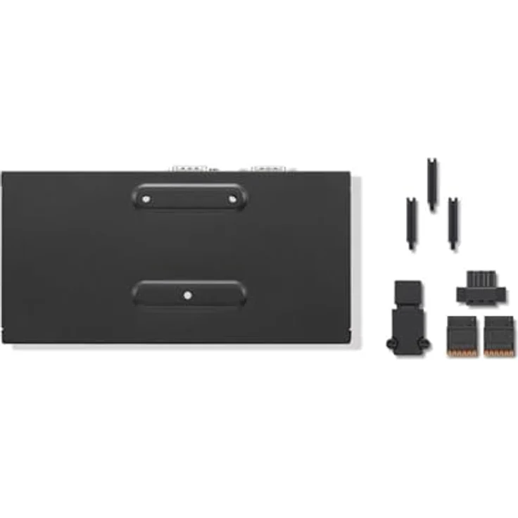 Lenovo 4XH1C95567 IO Box, Kabelgebundener USB-C Port-Replikator mit Gigabit Ethernet, Schwarz – Bild 1
