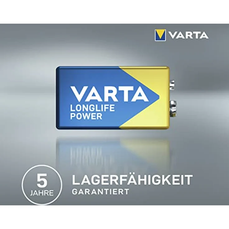 VARTA Longlife Power 9V Block 6LP3146 Batterie, Alkaline E-Block Batterien ideal für Feuermelder Rauchmelder Stimmgerät (2er Pack) – Bild 3