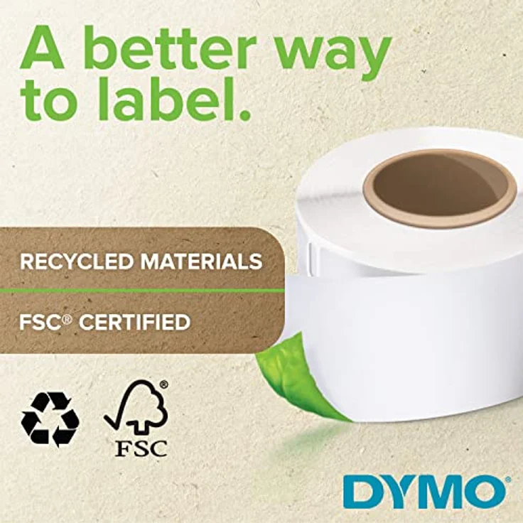 DYMO Original LabelWriter Endlosetiketten 57 mm x 91 Meter, praktische Thermodruck-Etiketten für LabelWriter Drucker, 1 Rolle – Bild 2