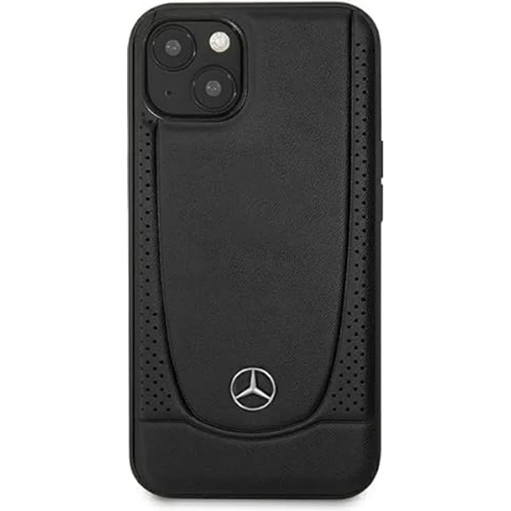 Mercedes MEHCP15MARMBK, iPhone 15 Plus 6.7" Leder Urban Hülle, schwarz, mit TPU-Verstärkung und Metall-Logo – Bild 3