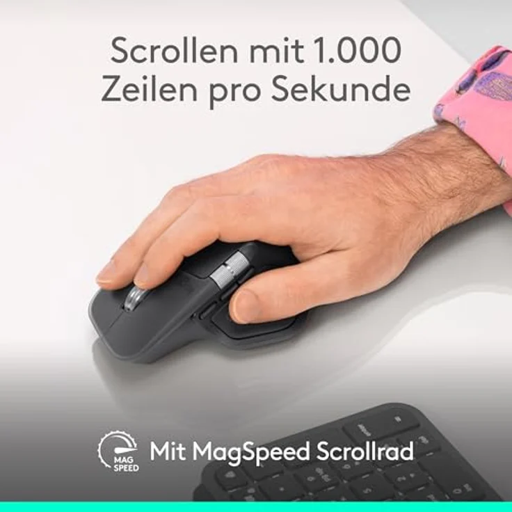 Logitech MX Master 4 - Off-White - Ergonomische Maus (Weiß) – Bild 4