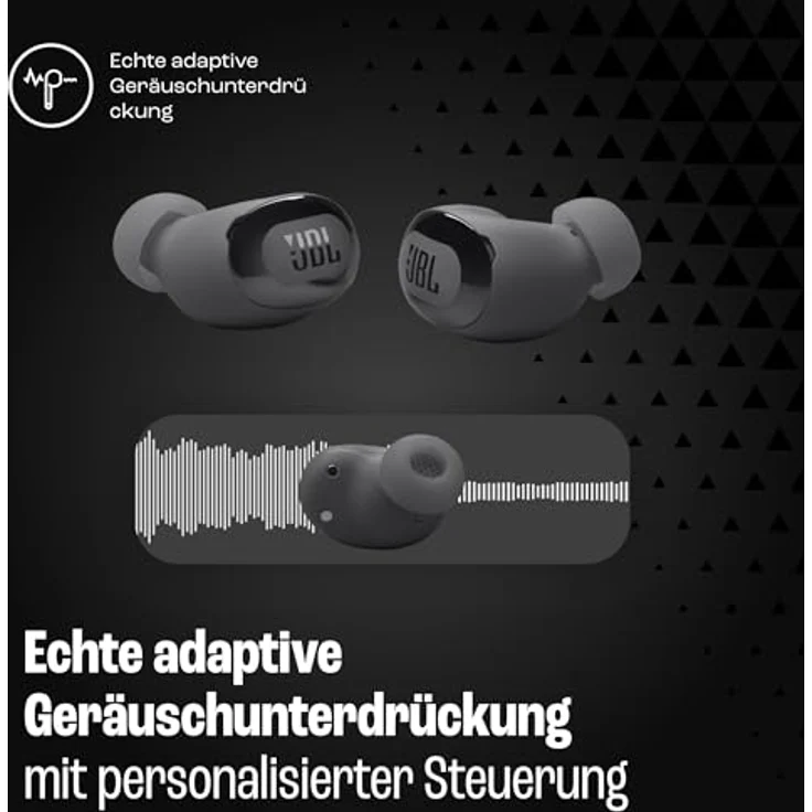 JBL Live Buds 3, Kabellose Ohrhörer mit Bluetooth, True Adaptive Noise Cancelling, IP55 Wasserdicht, Black – Bild 5