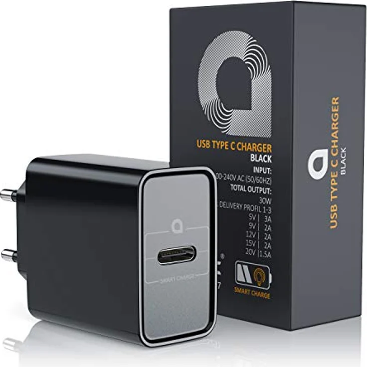 CSL - USB C Ladegerät Netzteil mit Power Delivery 30 Watt - USB Charger Ladeadapter - Schnellladefunktion - Kompatibel mit MacBook Pixel iPhone X XS 8 Plus Samsung S10 S9 S8 Note 8 und mehr – Bild 8