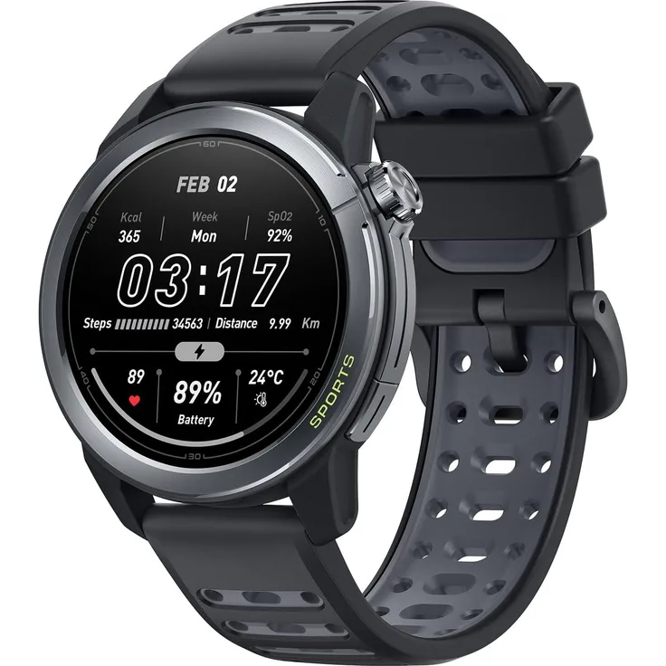 Mibro GS Active 2 Sportuhr, GPS, AMOLED Display, 15 Tage Akku, Herzfrequenz- & SpO2-Tracking, Bluetooth Calls
