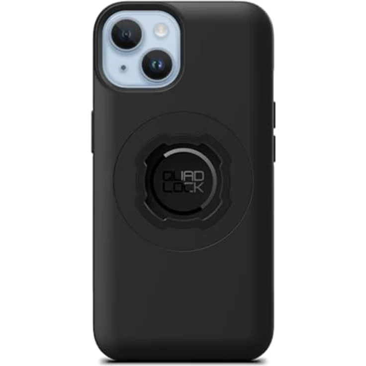 QUAD LOCK MAG Hülle für iPhone 14 Plus, schlanke Handyhülle mit Impact widerstandsfähigem TPU-Material, schwarz matt, kompatibel mit Quad Lock Halterungen und MAG Charging. – Bild 1