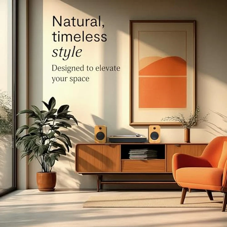 House of Marley Stir it Up Wireless 2, Bluetooth Plattenspieler mit 10W Lautsprechern, nachhaltig gefertigt aus Bambus, inkl. Audio-Technica Tonabnehmer – Bild 4