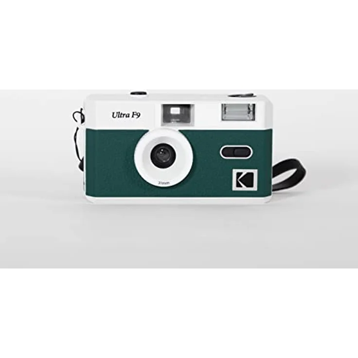 Kodak F9, 35mm Kompaktkamera mit festem Fokus und integriertem Blitz, Dark Night Green – Bild 1