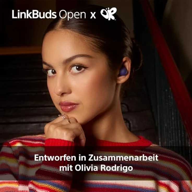 Sony LinkBuds Open – Kabellose Earbuds mit offenem Design, Transparenter Klang, 22h Akku, Weiss – Bild 2