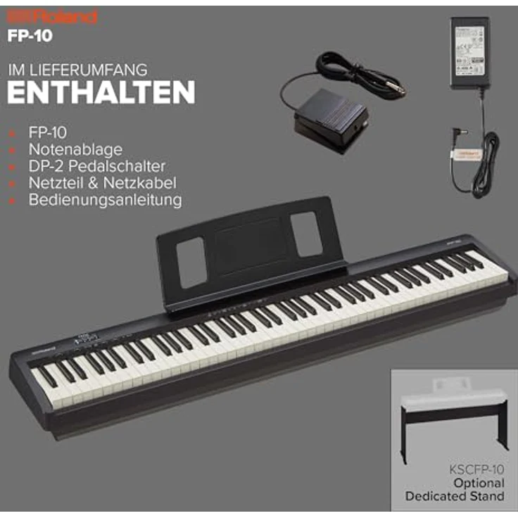 Roland FP-30X BK, Digitalpiano mit 88 Tasten, SuperNATURAL Soundengine, Bluetooth® und leistungsstarkem Lautsprechersystem – Bild 7