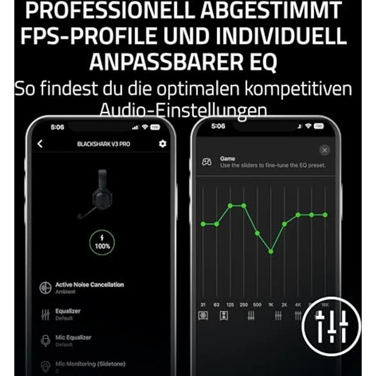 Razer BlackShark V3 Pro for Xbox, Gaming Headset mit kabelgebundener und kabelloser Nutzung, Over-Ear-Design, Weiss – Bild 10
