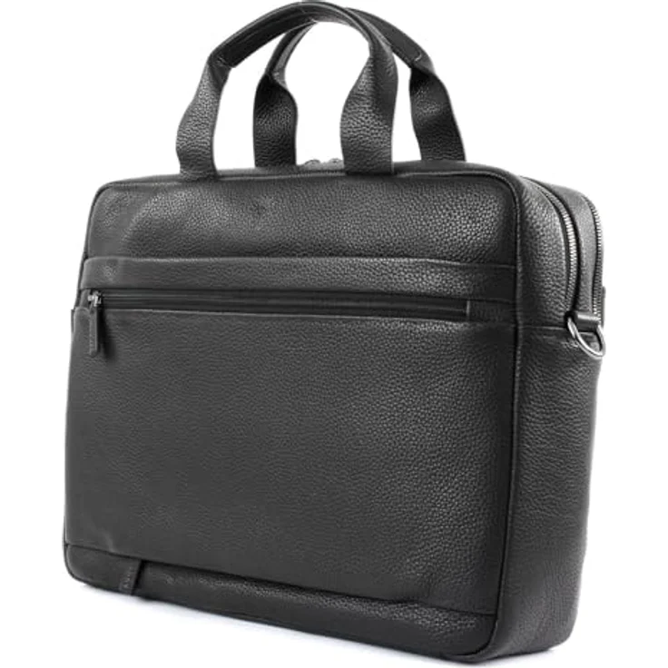 JOOP! Aktentasche Cardona Pandion BriefBag MHZ, Rindleder Aktentasche mit Laptopfach, Organizer, passend für A4 Ordner, schwarz - Preisvergleich – Bild 5