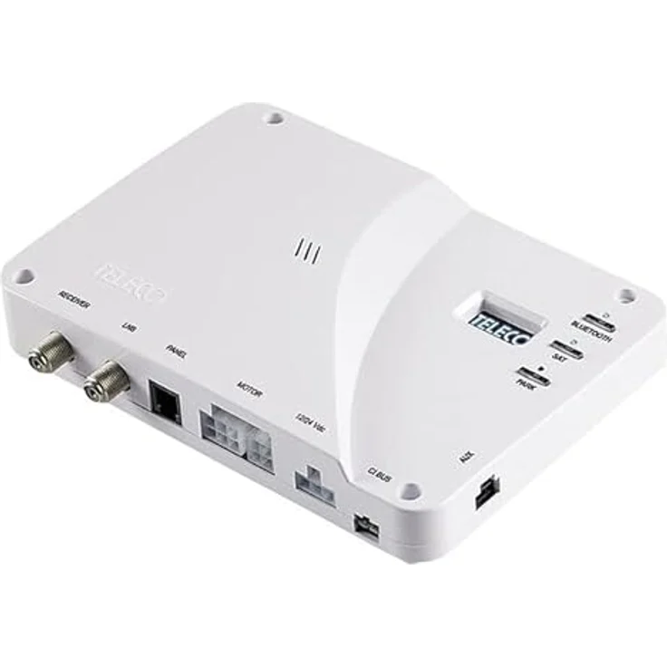 TELECO Automatische Satellitenanlage Easy BT 85 Twin, 85 cm Parabolantenne, Bluetooth-Steuerung, Twin LNB, Weiß – Bild 2