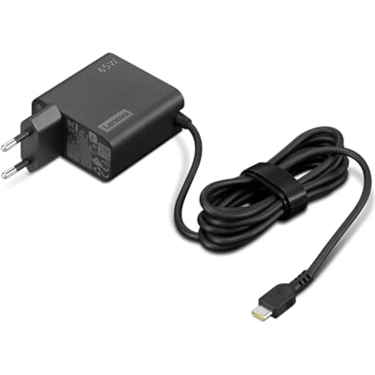 Lenovo 65W USB-C Wall Adapter EU, Schwarz, Wechselstrom 100-240 V – Bild 1