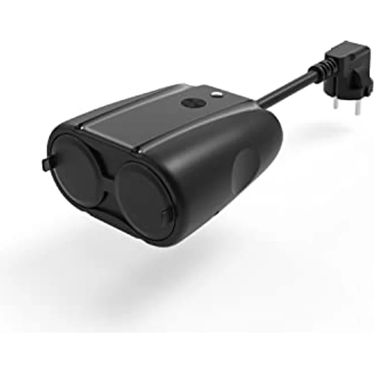 LUPUS ELECTRONICS 2 Kanal Gartensteckdose, witterungsbeständige Outdoorsteckdose in Schwarz für Smart Home Integration – Bild 4