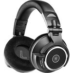 OneOdio offener Studio Kopfhörer mit Kabel Over-Ear mit 250 Ohm, Monitor 80 Headphones für Mixing, Mastering, Editing, Ohrpolster aus Samt, Abnehmbares Kabel(3.5mm/6.35mm link), Schwarz