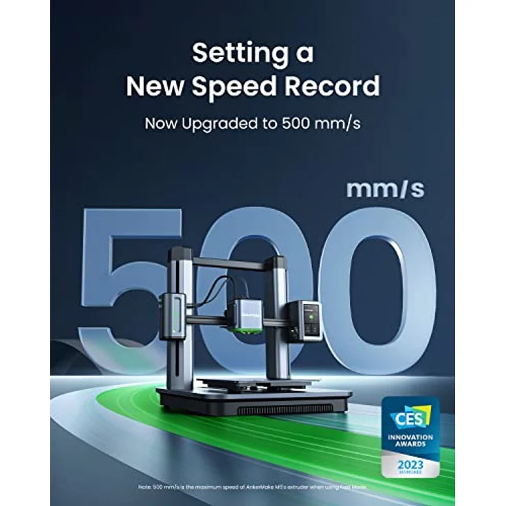AnkerMake M5 3D-Drucker, High-Speed schneller FDM 3D-Drucker, Upgrade mit 500mm/s Schnelligkeit im Schnellmodus, 0,1mm Präzision, Einfache Bedienung für Anfänger, Fehlererkennung mit KI – Bild 2
