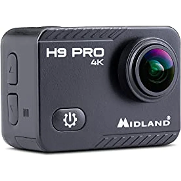 Midland H9 Pro WiFi Action Kamera, Ultra HD 4K, C1518, langlebig und flexibel gestaltet